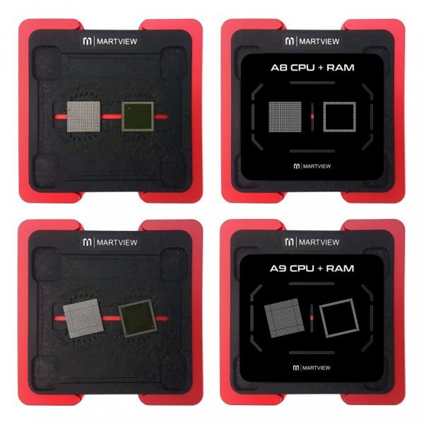 Martview RB-02 7in1 CPU Reballing Stencil Full Set for iPhone A8 A9 A10 A11 A12 A13 A14 - Image 4