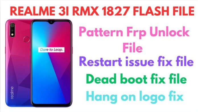 REALME 3i RMX 1827 FLASH FILE