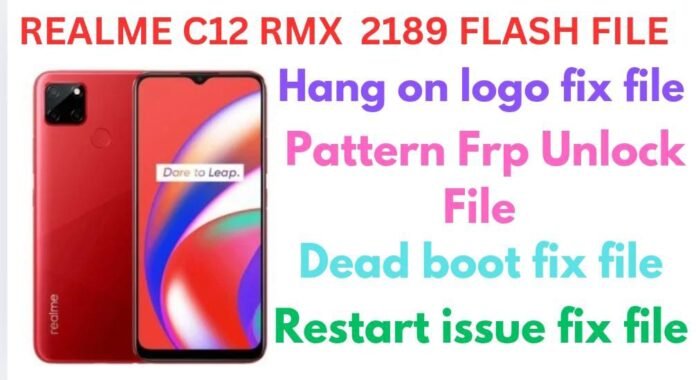 REALME C12 RMX 2189 FLASH FILE