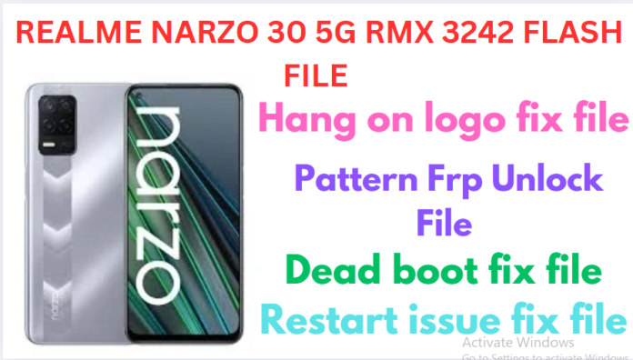 REALME NARZO 30 5G RMX 3242 FLASH FILE