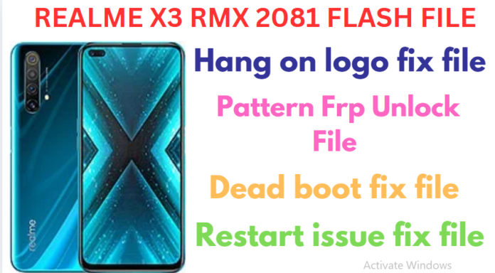 REALME X3 RMX2081 FLASH FILE