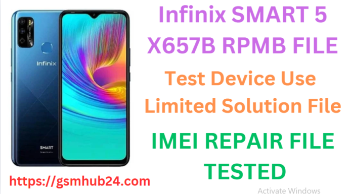 INFINIX SMART 5 X657B RPMB FILE