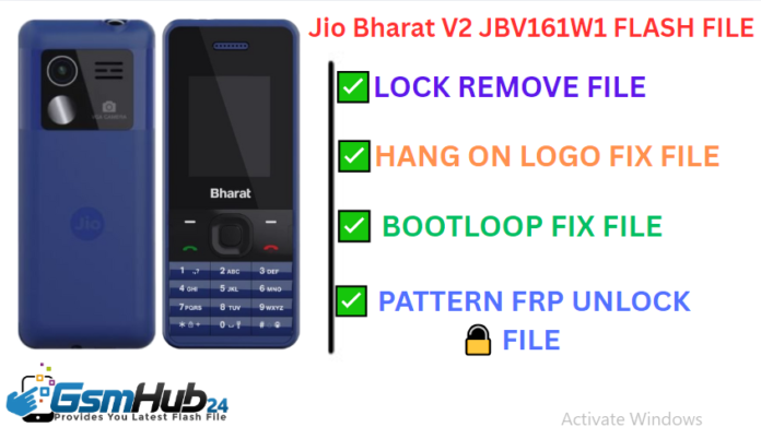 JIO BHARAT V2 JBV161W1 FLASH FILE