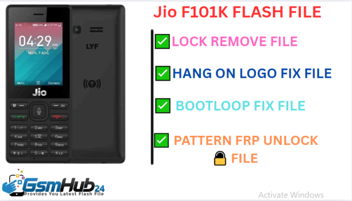 JIO F101K FLASH FILE