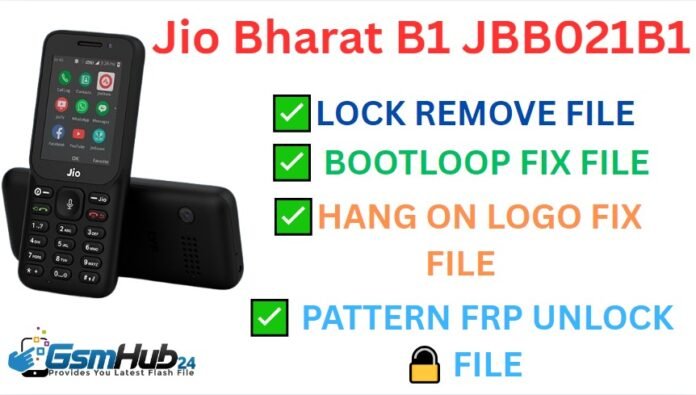 Jio Bharat B1 JBB021B1 Stock ROM Firmware Flash File