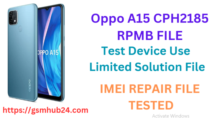 OPPO A15 CPH2185 R5PMB FILE