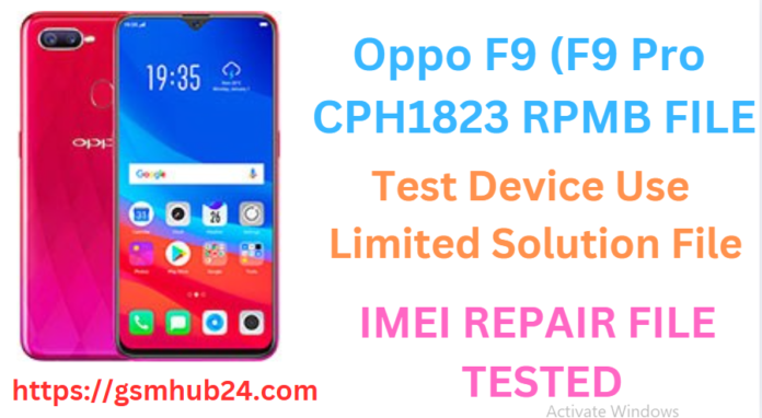 OPPO F9 CPH1823 RPMB FILE