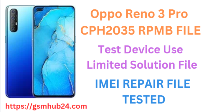 OPPO RENO 3 PRO CPH2035 RPMB FILE