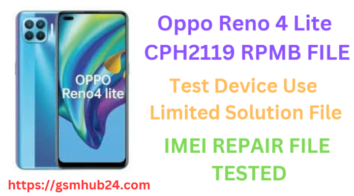 OPPO RENO 4 LITE CPH2119 RPMB FILE