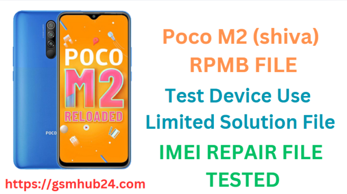POCO M2 (SHIVA) RPMB FILE