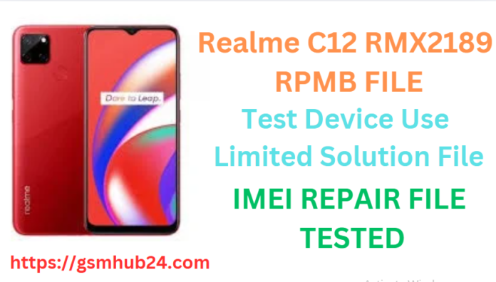 REALME 12 RMX2189 RPMB FILE