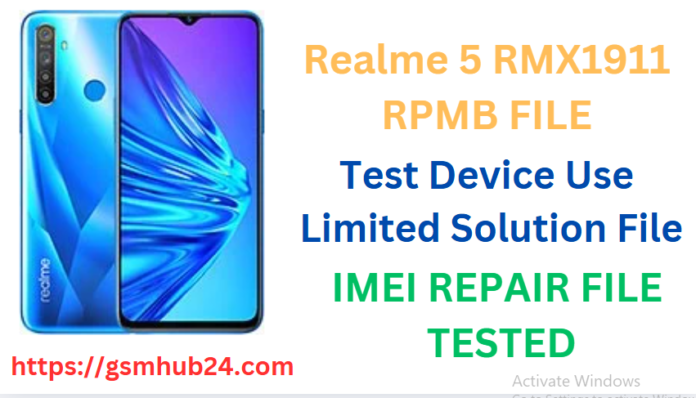 REALME 5 RMX1911 RPMB FILE