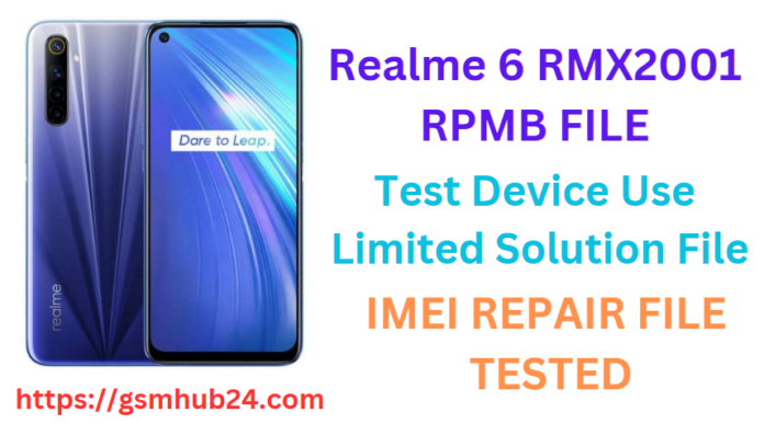 REALME 6 RMX2001 RPMB FILE