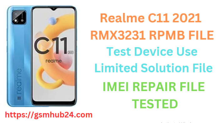 REALME C11 2021 RMX3231 RPMB FILE