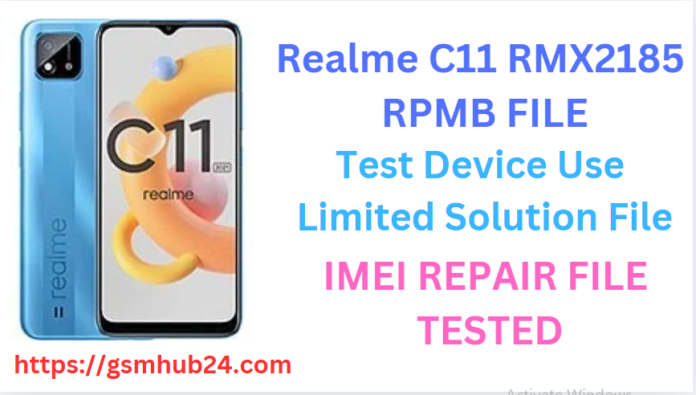 REALME C11 RMX2185 RPMB FILE