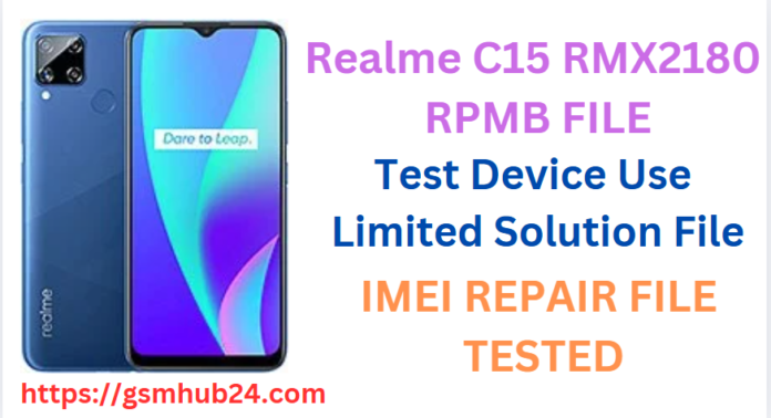 REALME C15 RMX2180 RPMB FILE