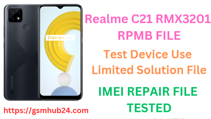 REALME C21 RMX3201 RPMB FILE