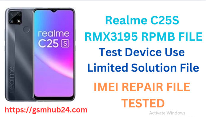 REALME C25S RMX3195 RPMB FILE