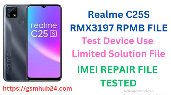 REALME C25S RMX3197 RPMB FILE