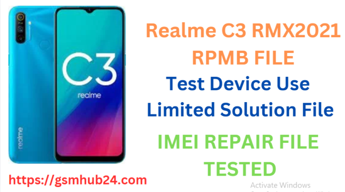REALME C3 RMX2021 RPMB FILE