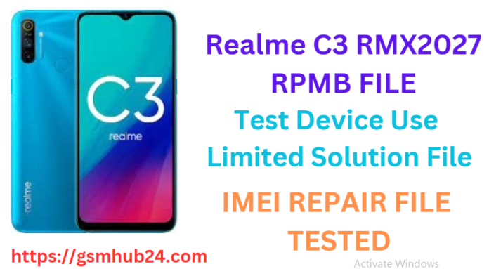 REALME C3 RMX2027 RPMB FILE