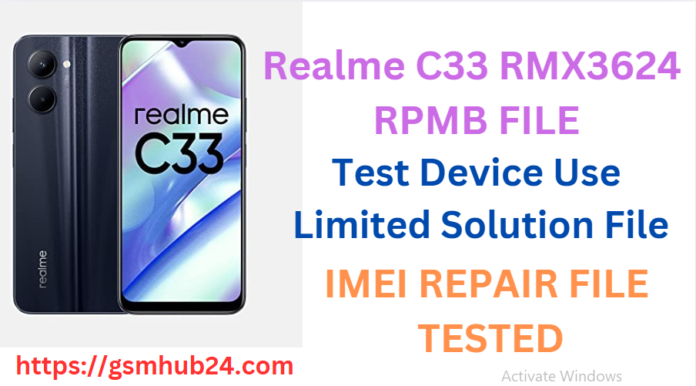 REALME C33 RMX3624 RPMB FILE