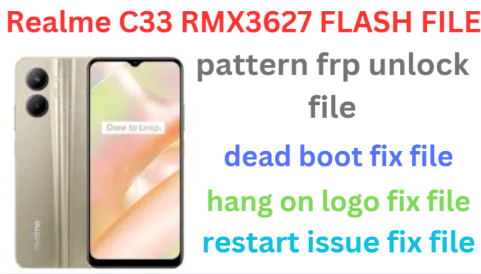 REALME C33 RMX3627 FLASH FILE