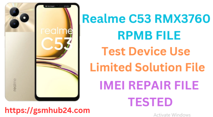 REALME C53 RMX3760 RPMB FILE
