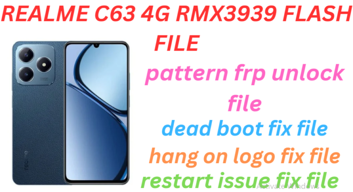 REALME C63 4G RMX3939 FLASH FILE