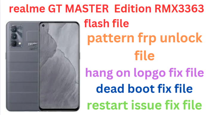 REALME GT MASTER EDITION RMX3363 FLASH FILE