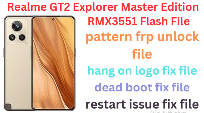 REALME GT2 EXPLORER MASTER EDITION RMX3551 FLASH FILE