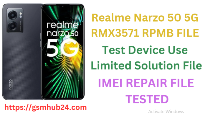 REALME NARZO 50 5G RMX3571 RPMB FILE