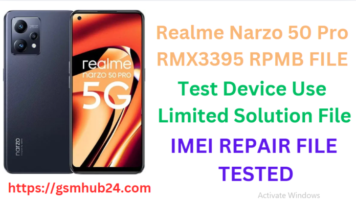 REALME NARZO 50 PRO RMX3395 RPMB FILE