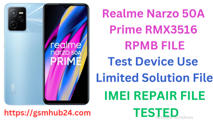 REALME NARZO 50A PRIME RMX3516 RPMB FILE