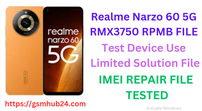 REALME NARZO 60 5G RMX3750 RPMB FILE