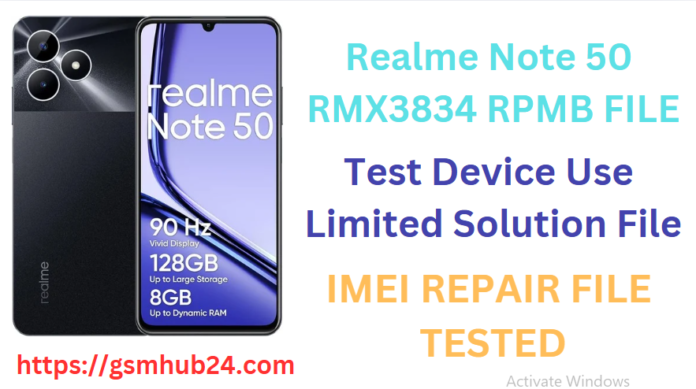 REALME NOTE 50 RMX3834 RPMB FILE