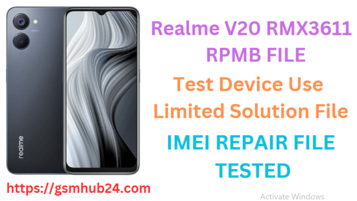REALME V20 RMX3611 RPMB FILE