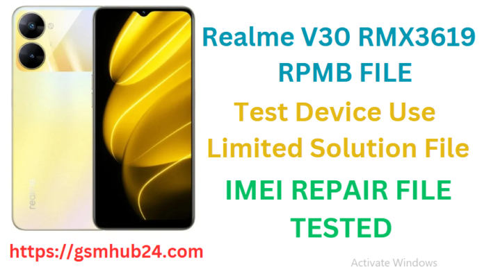 REALME V30 RMX3619 RPMB FILE
