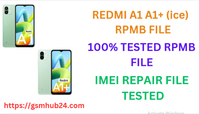 REDMI A1 A1+ (ICE) RPMB FILE