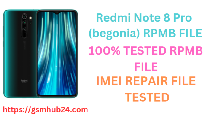 REDMI NOTE 8 PRO (BEGONIO) RPMB FILE
