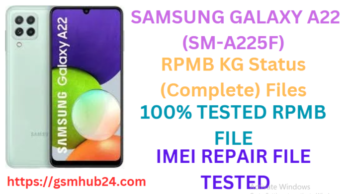 SAMSUNG GALAXY A22 (SM-A225F) RPMB FILE