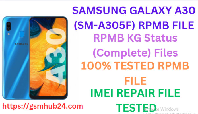 SAMSUNG GALAXY A30 (SM-A305F) RPMB FILE