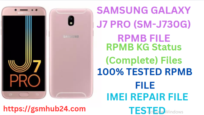 SAMSUNG GALAXY J7 PRO (SM-J730G) RPMB FILE
