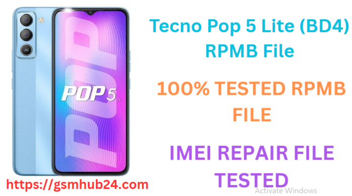 TECNO POP 5 LITE BD4 RPMB FILE