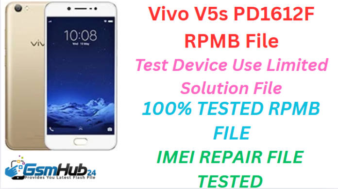 VIVO V5S PD1621F RPMB FILE