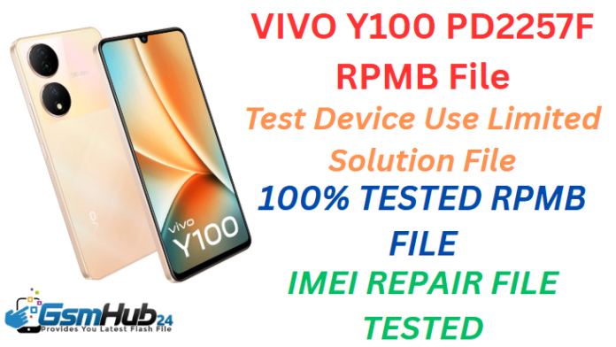 VIVO Y100 PD2257F RPMB FILE