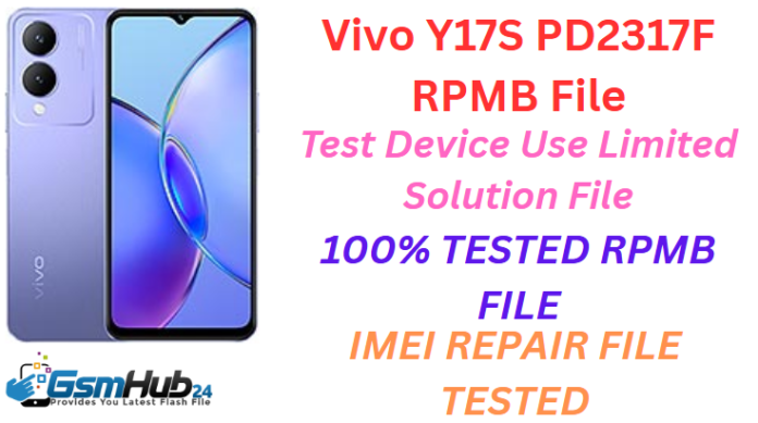 VIVO Y17S PD2317F RPMB FILE