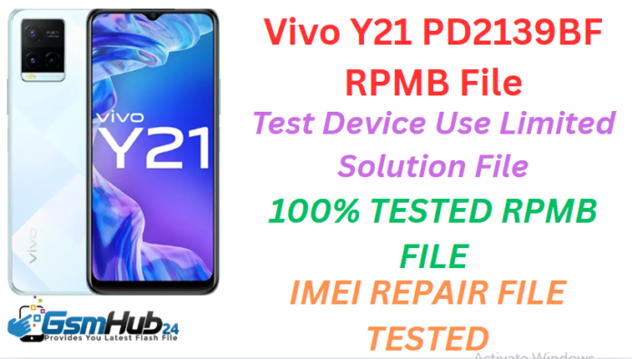 VIVO Y21 PD2139BF RPMB FILE