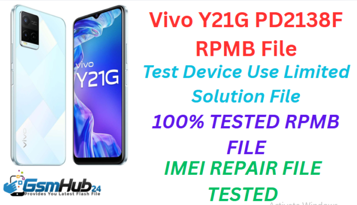 VIVO Y21G PD2138F RPMB FILE
