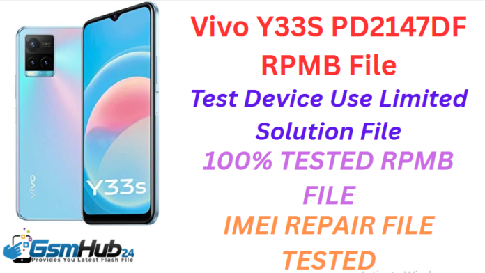 VIVO Y33S PD2147DF RPMB FILE